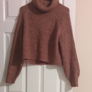 Old Navy Warm Tan Cowl Neck Sweater